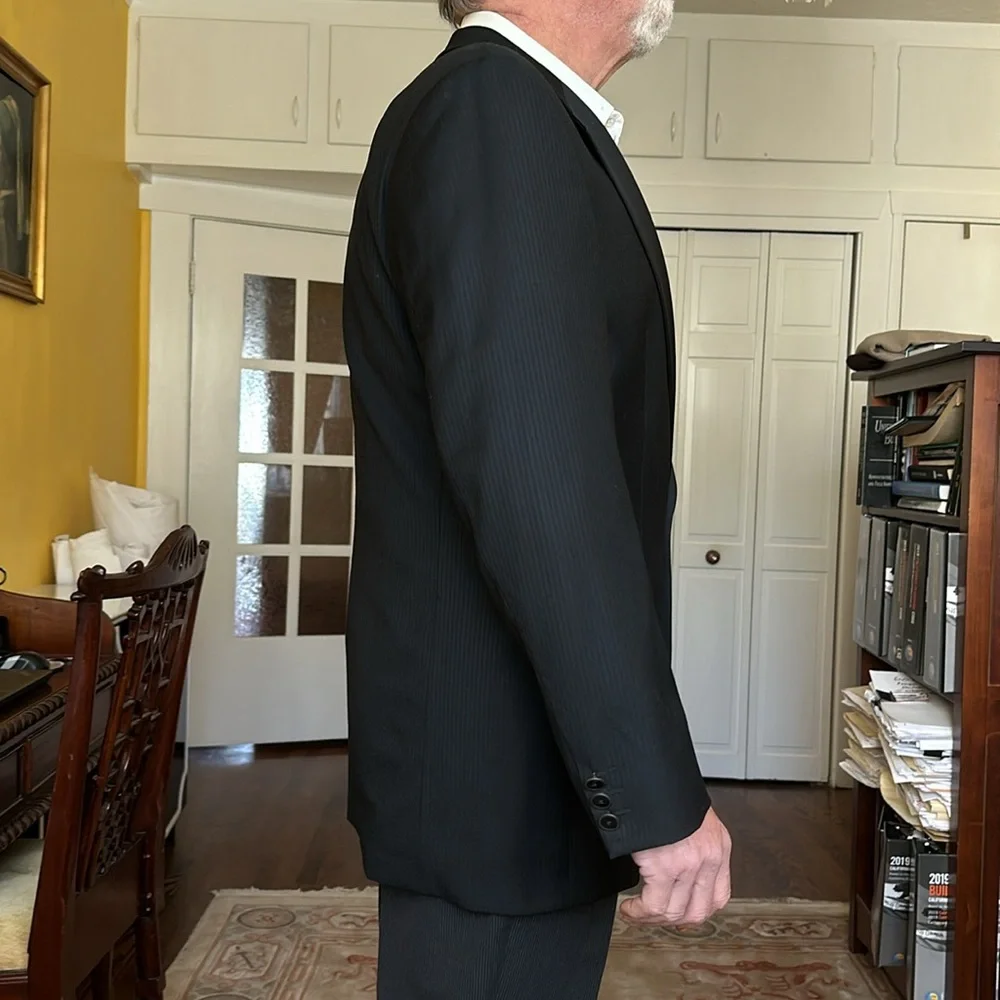 Baumler Men's Tuxedo Style Black Blazer Jacket Size EU 50 Made Austria